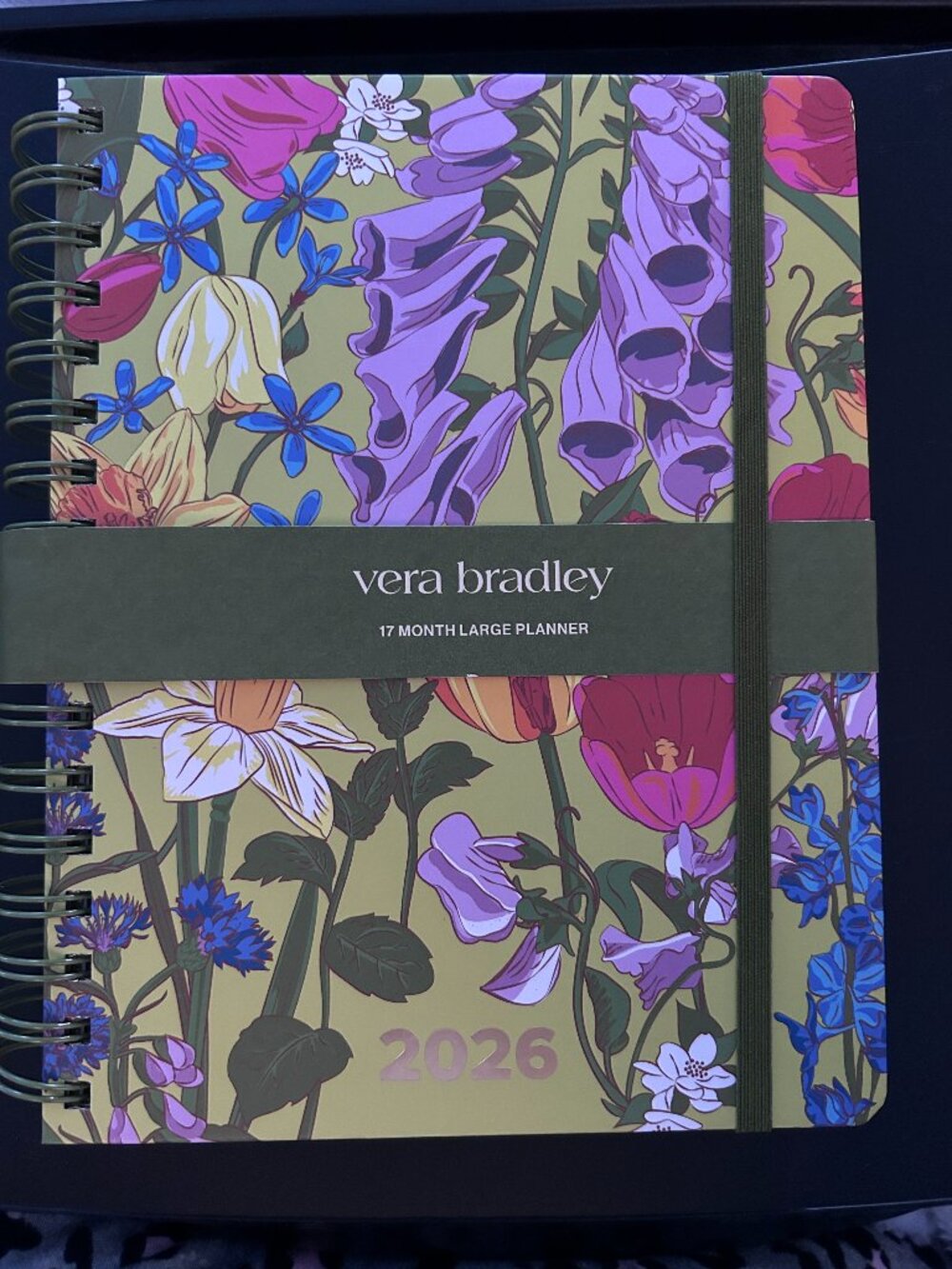 Vera Bradley 17-Month Large Planner - Meadow Bouquet Pattern